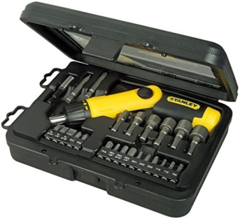 STANLEY 25 PIECE PISTOL GRIP RATCHETING SCREWDRIVER SET